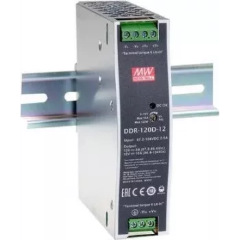 MEAN WELL DDR-120A-48 Barošanas adapteris 48V 2.1A 120W DIN-sliežu montāžai