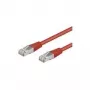 Wentronic Goobay CAT 5e Patch Kabelis, SF/UTP, Sarkans, 0.5 m - CCA Vara Maisījums (68031)