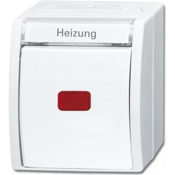 Busch-Jaeger apkures avārijas slēdzis Ocean virsmas montāžas balts 2601/2 SKWNH-54 (2601/2 SKWNH-54)