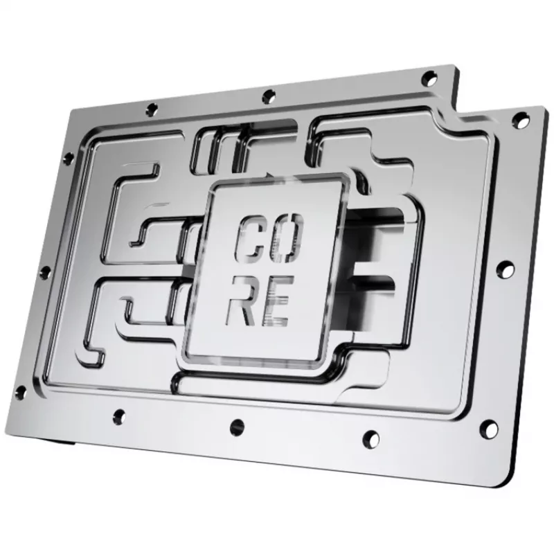 Ūdens bloks grafiskajai kartei Alphacool RTX 5080 Phoenix Transparent Silver ar aizmugures plāksni