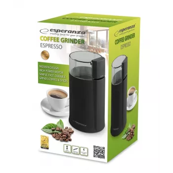 Esperanza EKC001K kafijas dzirnaviņas Melna 160 W
