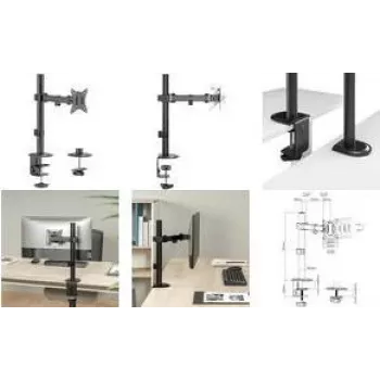 LOGILINK BP0170 Monitora stiprinājums 17-32 collām, rokas garums 200 mm, tērauds, melns
