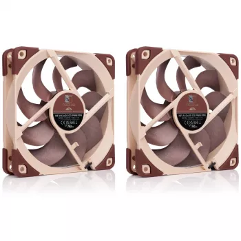 Datora korpusa ventilators Noctua NF-A12X25 G2 PWM SX2-PP 120 mm, 12 V, 1800 RPM, 107,3 m³/h, SSO gultnis, 2 iepakojumā, bēšs
