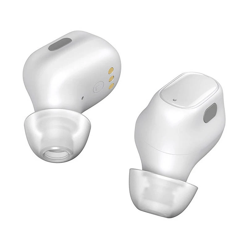 Bezvadu austiņas Baseau WM01 zvanīšanai un mūzikai, Bluetooth, USB-C uzlāde, 20–20000 Hz, 10 m, Balta