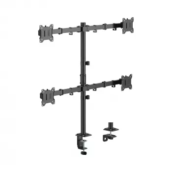 Sbox LCD-352/4-3 galda stiprinājums četriem monitoriem (17-32 inch/4x10kg/100x100)