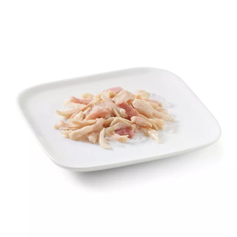 Slapjā suņu barība Agras Pet Foods Schesir Vistas gaļa ar šķiņķi želejā, 4 x 85 g