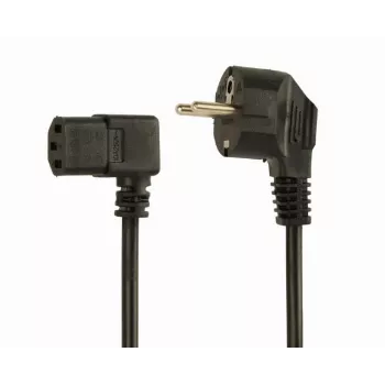 Strāvas kabelis leņķveida VDE 1.5m / PC-186A-VDE1B-1.5M GEMBIRD