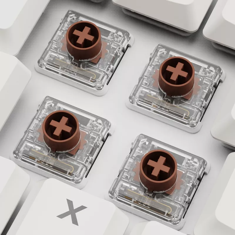Sharkoon PureWriter W65 bezvadu tastatūra, QWERTZ vācu izkārtojums, balta, Kailh Choc V2 Red