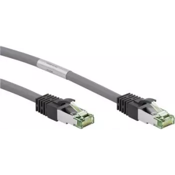 Goobay CAT 8.1 savienojuma kabelis, S/FTP (PiMF), Pelēks, 0.25 m - LSZH bezhalogēna, Vara AWG 24 (55134)