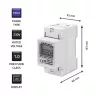 Vienfāzes elektroenerģijas skaitītājs QOLTEC 50899 230 V 50 Hz, 5(60)A, 1.0 klase, LCD