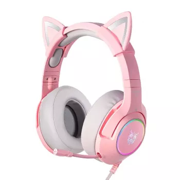 ONIKUMA K9 Pink RGB spēļu austiņas