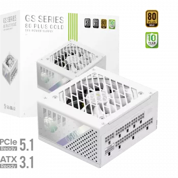 Gamemax GS 650G WH barošanas bloks, 80 PLUS Gold, 650 W