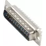 D-sub 25-pin savienotājs ShiverPeaks 79125-1, 25 kontakti, sievišķais