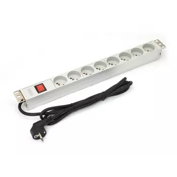 DIGITUS Professional a-19-STRIP-2-IMP - strāvas sadalītājs (Rack - montējams statīvā) - AC 250 V - ieeja Barošanas avots - izeja