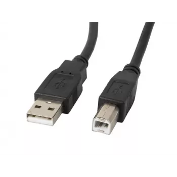 Lanberg CA-USBA-11CC-0050-BK USB kabelis 5 m 2.0 USB B Melns