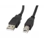 Lanberg CA-USBA-11CC-0050-BK USB kabelis 5 m 2.0 USB B Melns