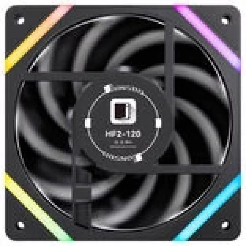 Dzesēšanas ventilators Jonsbo HF2-120 PWM ARGB 120mm, melns