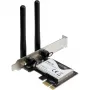 Inter-Tech DMG-32 - Iekšējā - Bezvadu - PCI Express - Wi-Fi - 650 Mbit/s - Melns - Sudrabs (88888148)