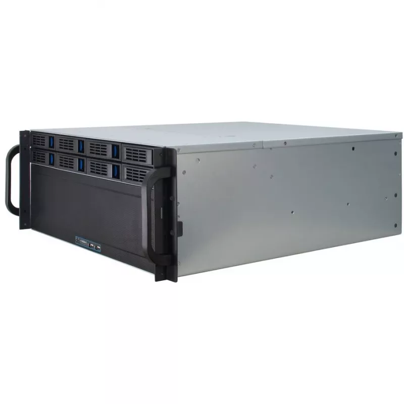 Servera korpuss Inter-Tech 4U-4408 Rack Melns, Sudrabs
