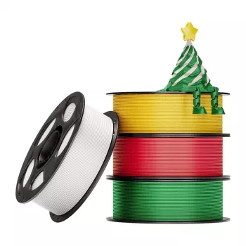 PLA filamentu komplekts AnyCubic Christmas — 4 gab., PLA materiāls, dažādas krāsas
