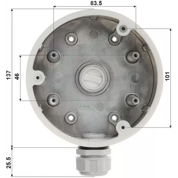 Hikvision DS-1280ZJ-PT6 montāžas pamatne
