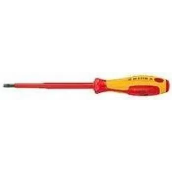 Knipex VDE spraudņu skrūvgriezis, spraugas platums 3 mm, asmens garums 100 mm, DIN EN 60900 (98 20 30)