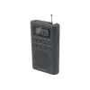 Pārnēsājamais radio Muse M-03 R ar FM PLL uztvērēju, LCD displeju, ārējo antenu, melns