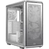 PC Midi Tornis Cooler Master MasterFrame 600 Mesh Sudraba — atbalsta ATX/EATX, priekšā 2×200mm, 2.5 collu/3.5 collu diskdziņi