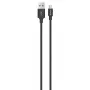 USB Micro-B kabelis Devia Pheez Series 5V 2,4A 1 m — Melns