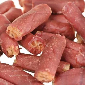 Suņu kārumi PETITTO rīsu tūbiņas ar pīli 500 g