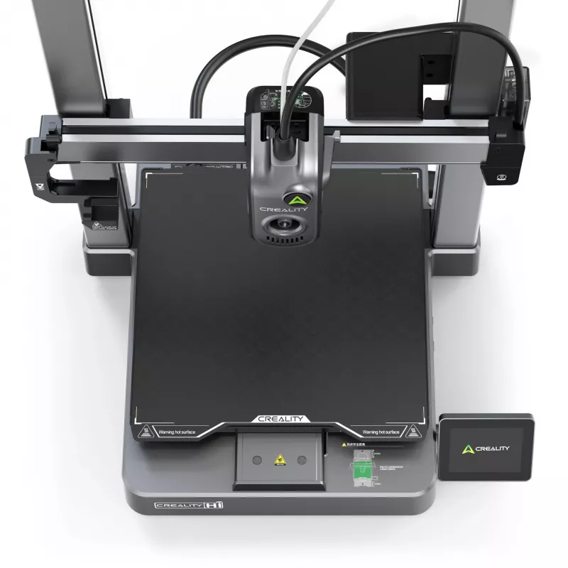 3D printeris Creality Hi Combo ar diviem ekstruderiem un CFS sistēmu