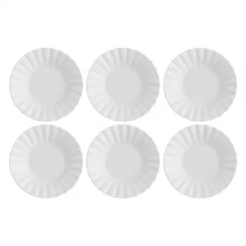 Zupas šķīvju komplekts LA PORCELLANA BIANCA Ducale White, 6 gab., 22 cm