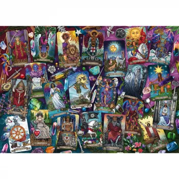 Puzle ar kāršu attēlu, Schmidt Spiele Mysterious Tarot Cards — 1000 gabali