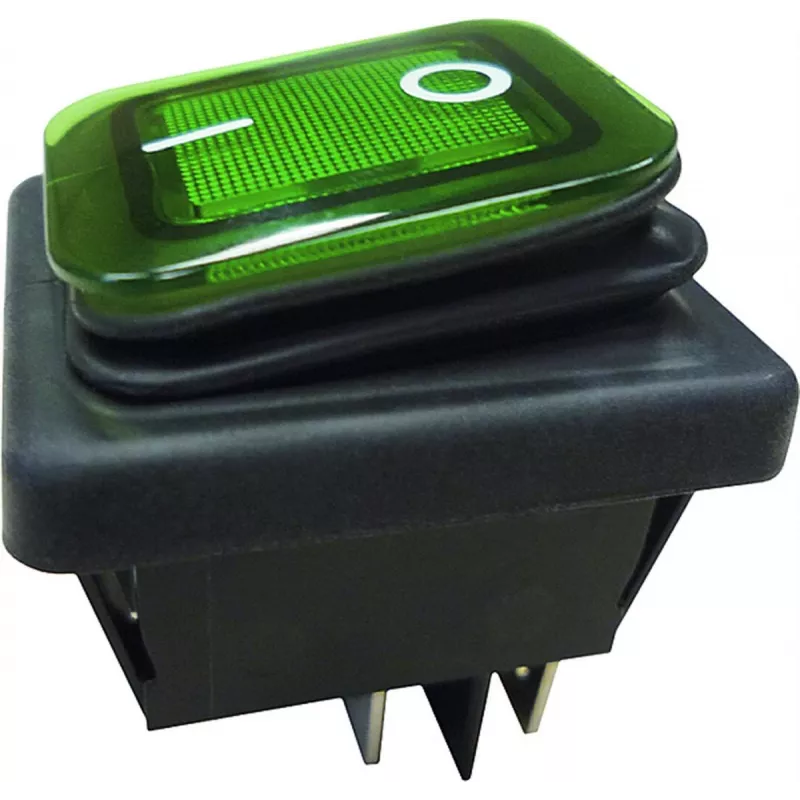 Bachmann Rocker Switch melns/zaļš 924.176 Serie 3627 Slēdzis 2-pin