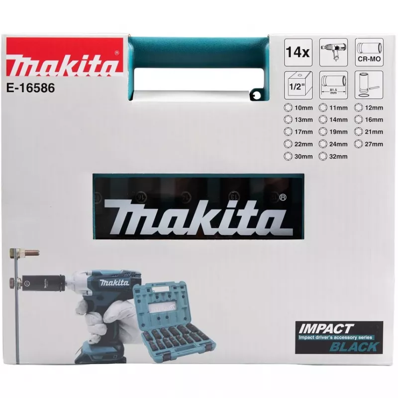 Makita E-16586 triecienuzgriežņu atslēgu komplekts Melns, Zaļš