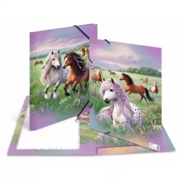 HERMA Elastīgā A3 kartona mape Horse World