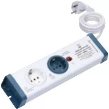 Pārsprieguma aizsargs Bachmann 924.164 Zils Balts 2 AC kontaktligzdas 230V