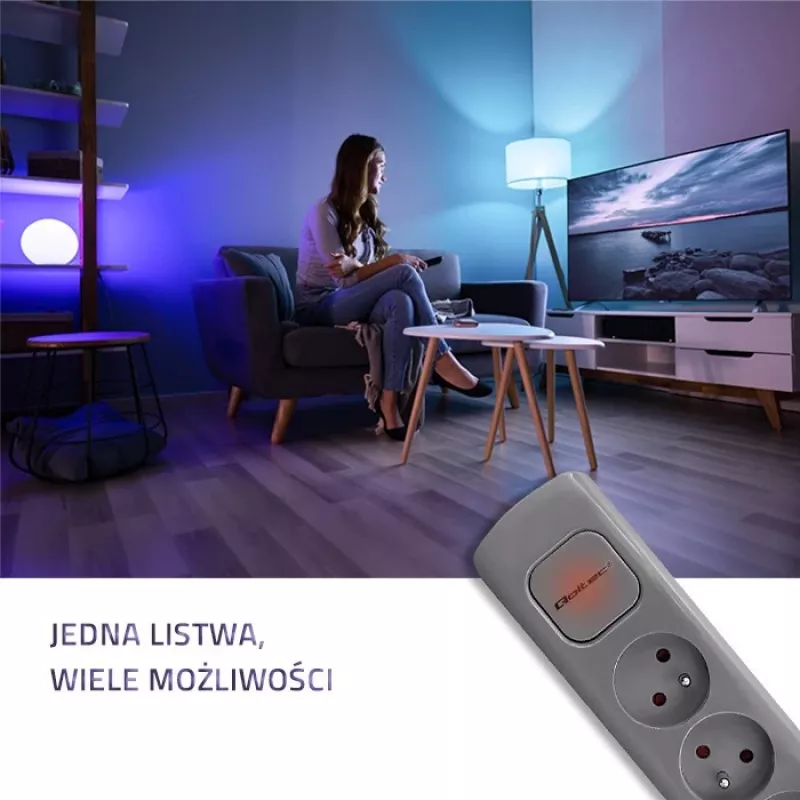 Qoltec 50277 Produkts Pelēks