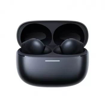 Austiņas Xiaomi Buds 6 Pro — bezvadu iebūvējamās austiņas, Bluetooth 5.3, ANC, IP54, 36 h ar maciņu, bezvadu uzlāde, USB-C, Space Black