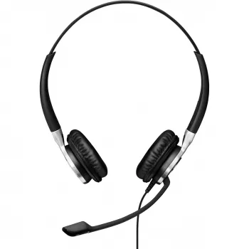 EPOS IMPACT SC 660 USB ML Austiņas ar Mikrofonu Vadu Galvas saite Zvanīšana/Mūzika USB Type-A Melns, Sudrabs