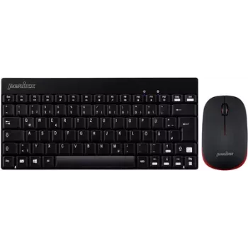 Perixx PERIDUO-712 DE B Melns – Bezvadu miniatūra tastatūra un pele