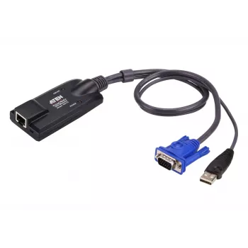 ATEN KA7175 USB-VGA uz Cat5e/6 KVM adaptera kabelis (CPU modulis) ar virtuālo datu nesēju atbalstu