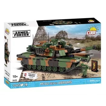 Konstruktors Cobi M1A2 SEPV3 Abrams ar 1065 klucīšiem