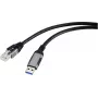 Renkforce USB tīkla adaptera kabelis [1x USB 3.2 Gen 1 A tipa spraudnis - 1x RJ45 spraudnis] 1.80 m alumīnija spraudnis (RF-6055784)