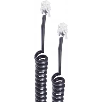 shiverpeaks ®-BASIC-S-Telefona klausules savītais kabelis 2x 4P4C, balts, 4,0 m (BS70134)