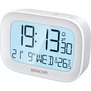 Digitālais modinātājpulkstenis SENCOR SRC 2200 ar LED displeju un bateriju rezervi