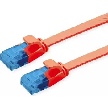 VALUE Patch Cable Cat.6A (Class EA) UTP, īpaši plakans, Sarkans, 0,5 m (21.99.2020)