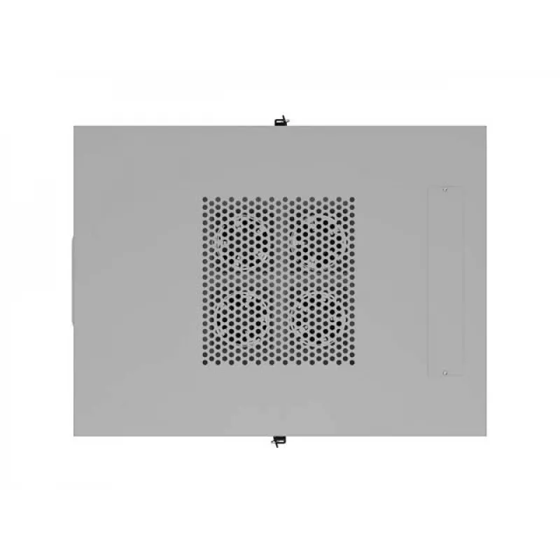 19 collu 32U LANBERG stāvošs skapis 600×800 mm pelēks ar stikla durvīm un LCD (Flat Pack)