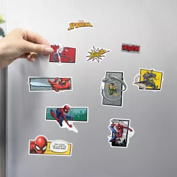 Ledusskapja magnēti Paladone Spider-Man dizains, 6 gab. komplekts