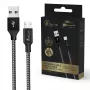 Uzlādes kabelis Extralink Smart Life 15W USB-A uz microUSB 100 cm PVC 5V 2.4A melns